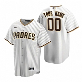 San Diego Padres Customized Nike White Brown Stitched MLB Cool Base Home Jersey,baseball caps,new era cap wholesale,wholesale hats
